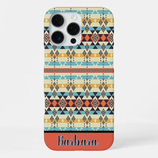 Coque iPhone 16 Pro Max Modèle Azteque du Sud-Ouest (Verso)