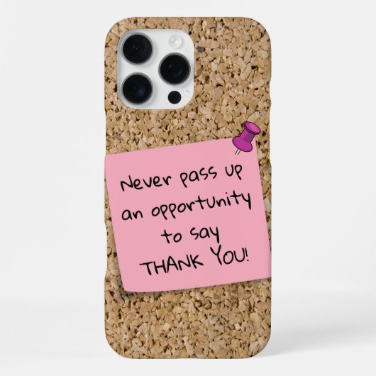 Coque iPhone 16 Pro Max Modèle de Message de Note Rose Épinglée Tableau de (Verso)