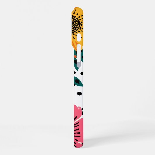 Coque iPhone 16 Pro Max Modèle floral (Côté gauche)