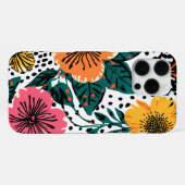 Coque iPhone 16 Pro Max Modèle floral (Verso Horizontal)