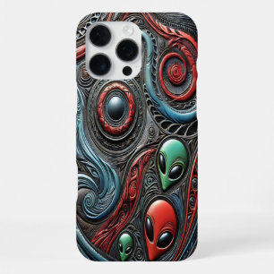 Coque iPhone 16 Pro Max Modèles extraterrestres dévoilant les secrets cosm