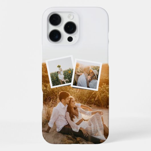 Coque iPhone 16 Pro Max Modern 3 Photo Layout Custom  (Verso)