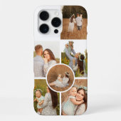 Coque iPhone 16 Pro Max Modern Personalized Six Photo Collage  (Verso)