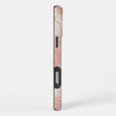 Coque iPhone 16 Pro Max Modern Rose Quartz Marble Gold (Côté droit)