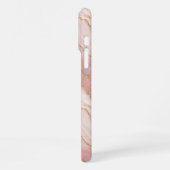 Coque iPhone 16 Pro Max Modern Rose Quartz Marble Gold (Côté gauche)
