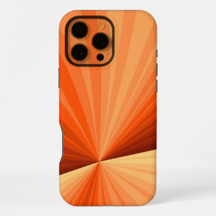 Coque iPhone 16 Pro Max Moderne Abstrait Orange Rouge Vanille Graphique Fr