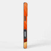 Coque iPhone 16 Pro Max Moderne Abstrait Orange Rouge Vanille Graphique Fr (Côté droit)