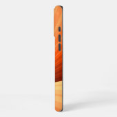 Coque iPhone 16 Pro Max Moderne Abstrait Orange Rouge Vanille Graphique Fr (Côté gauche)
