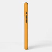 Coque iPhone 16 Pro Max Moderne Monogramme Initiale Orange Jaune Contempor (Côté gauche)