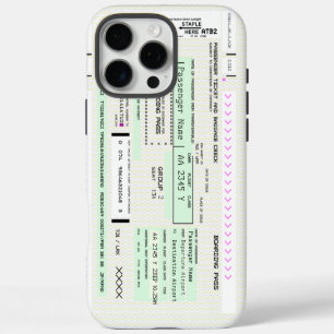 Coque iPhone 16 Pro Max Modifier Cette Passe D'Embarquement Aérienne Ver2