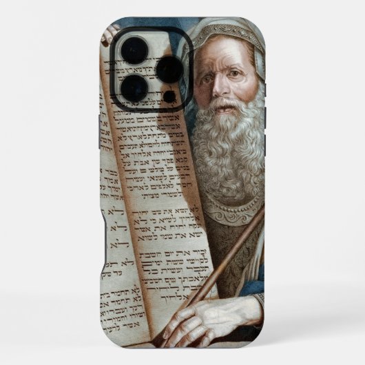 Coque iPhone 16 Pro Max Moïse et les dix commandements (Verso)