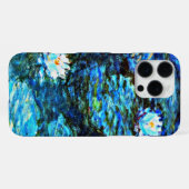 Coque iPhone 16 Pro Max Monet - Lys d'eau (bleu) (Verso Horizontal)