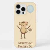 Coque iPhone 16 Pro Max Monkey Voir (Verso)