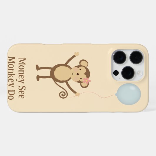 Coque iPhone 16 Pro Max Monkey Voir (Verso Horizontal)