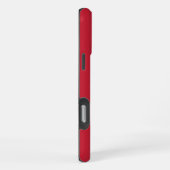 Coque iPhone 16 Pro Max Monogramme blanc minimal en rouge (Côté droit)