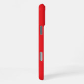 Coque iPhone 16 Pro Max Monogramme classique rouge rose (Côté droit)