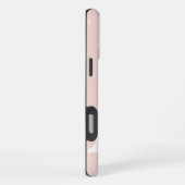 Coque iPhone 16 Pro Max Monogramme de nom moderne personnalisé Rose (Côté droit)