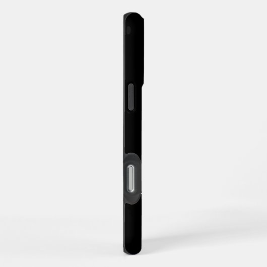 Coque iPhone 16 Pro Max Monogramme de script sarcelle noir moderne (Côté droit)