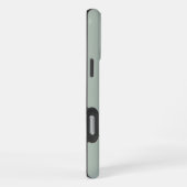 Coque iPhone 16 Pro Max Monogramme écriture vert sauge (Côté droit)
