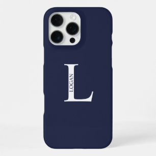 Coque iPhone 16 Pro Max Monogramme et nom personnalisés