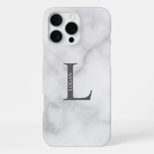 Coque iPhone 16 Pro Max Monogramme et nom personnalisés