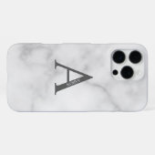 Coque iPhone 16 Pro Max Monogramme et nom personnalisés (Verso Horizontal)