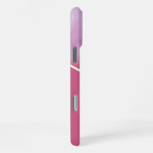 Coque iPhone 16 Pro Max Monogramme géométrique rose moderne (Côté droit)