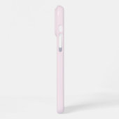Coque iPhone 16 Pro Max Monogramme initial rose simple (Côté gauche)
