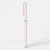 Coque iPhone 16 Pro Max Monogramme initial rose simple (Côté gauche)