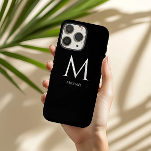 Coque iPhone 16 Pro Max Monogramme minimaliste moderne
