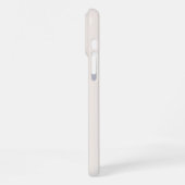Coque iPhone 16 Pro Max Monogramme Nom Beige Moderne (Côté gauche)