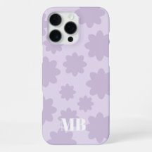 monogramme unique violet clair nom initiales