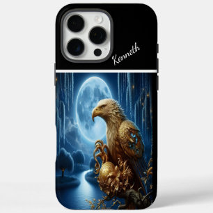 Coque iPhone 16 Pro Max Montre Lune Aigle Royal