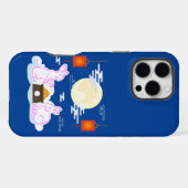 Coque iPhone 16 Pro Max Moon Rabbit Mooncake Nuages Mooncake Festival à la (Verso Horizontal)