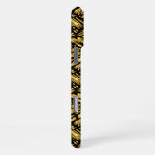 Coque iPhone 16 Pro Max Motif abstrait de feuille d'or (Côté droit)