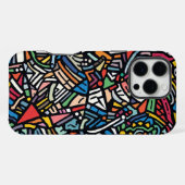 Coque iPhone 16 Pro Max Motif abstrait moderne (Verso Horizontal)