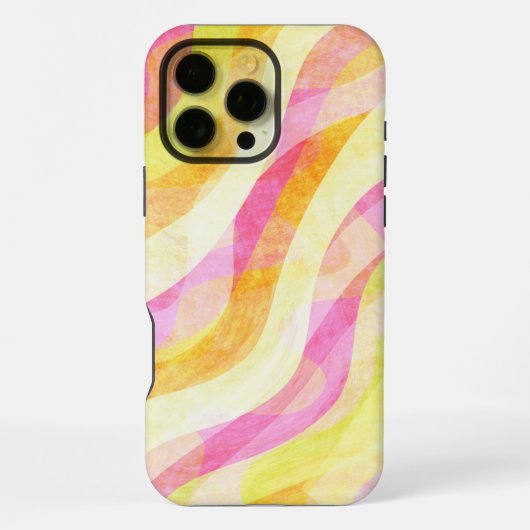 Coque iPhone 16 Pro Max Motif Abstrait Ondulé Vibrant (Verso)