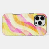 Coque iPhone 16 Pro Max Motif Abstrait Ondulé Vibrant (Verso Horizontal)