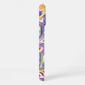 Coque iPhone 16 Pro Max Motif Amibe Multicolore Améthyste (Côté droit)