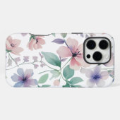 Coque iPhone 16 Pro Max Motif botanique, couleur pastel (Verso Horizontal)