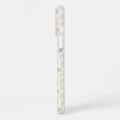 Coque iPhone 16 Pro Max Motif botanique minimal de luxe (Côté gauche)