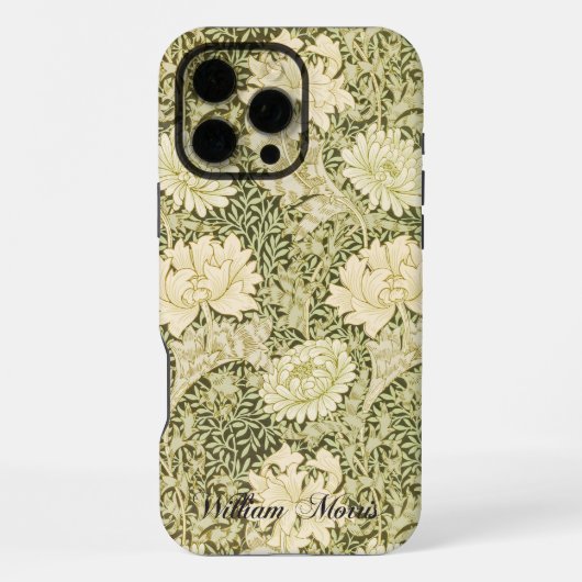 Coque iPhone 16 Pro Max Motif Chrysanthemum - William Morris (Verso)