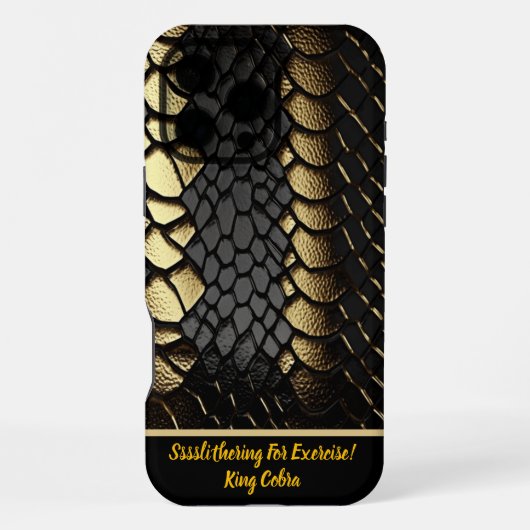 Coque iPhone 16 Pro Max Motif complexe de la peau d'un serpent (Verso)