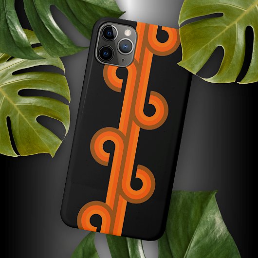 Coque iPhone 16 Pro Max Motif d'art abstrait de vagues de curls fusion fin