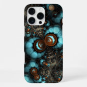 Coque iPhone 16 Pro Max Motif d'art fractal éclectique moderne funky (Verso)