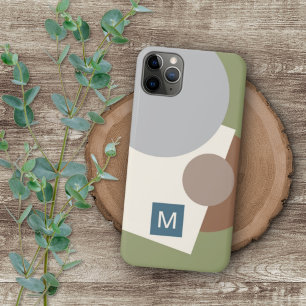 Coque iPhone 16 Pro Max Motif d'art géométrique abstrait rétro personnalis