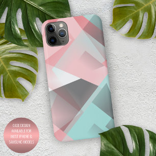 Coque iPhone 16 Pro Max Motif d'art pastel géométrique abstrait vintage po