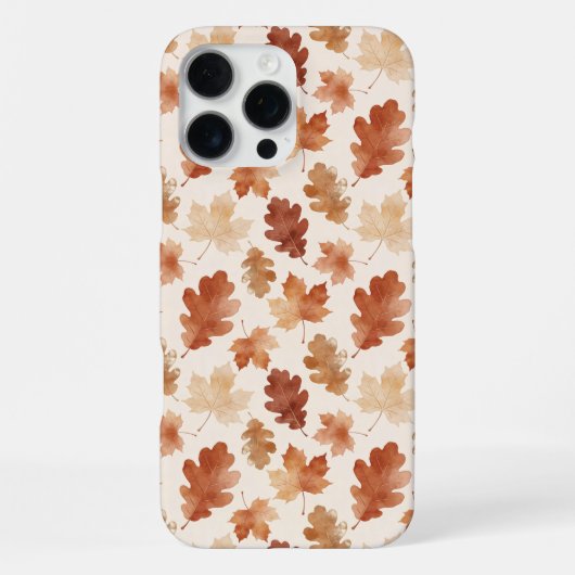 Coque iPhone 16 Pro Max Motif de feuille d'automne confortable (Verso)