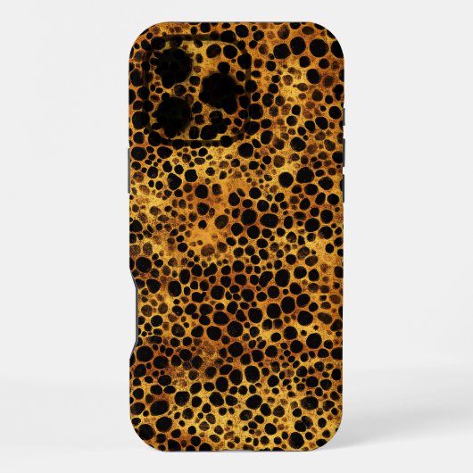 Coque iPhone 16 Pro Max Motif de imprimé léopard abstrait (Verso)