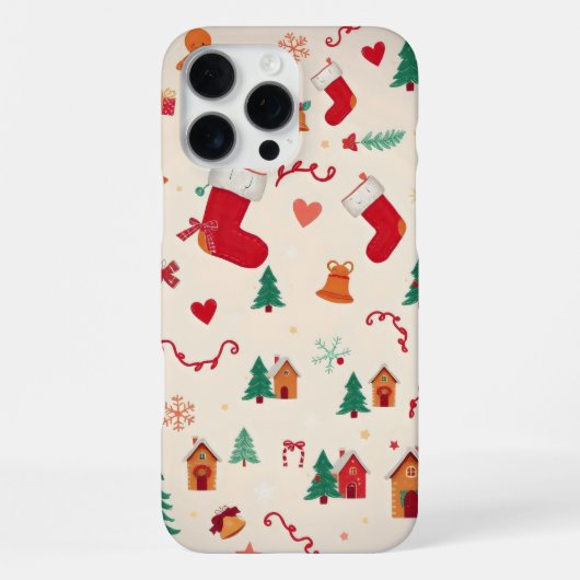 Coque iPhone 16 Pro Max motif de Noël (Verso)
